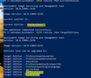 Dism Online Get Targeteditions Spisok Redakcij
