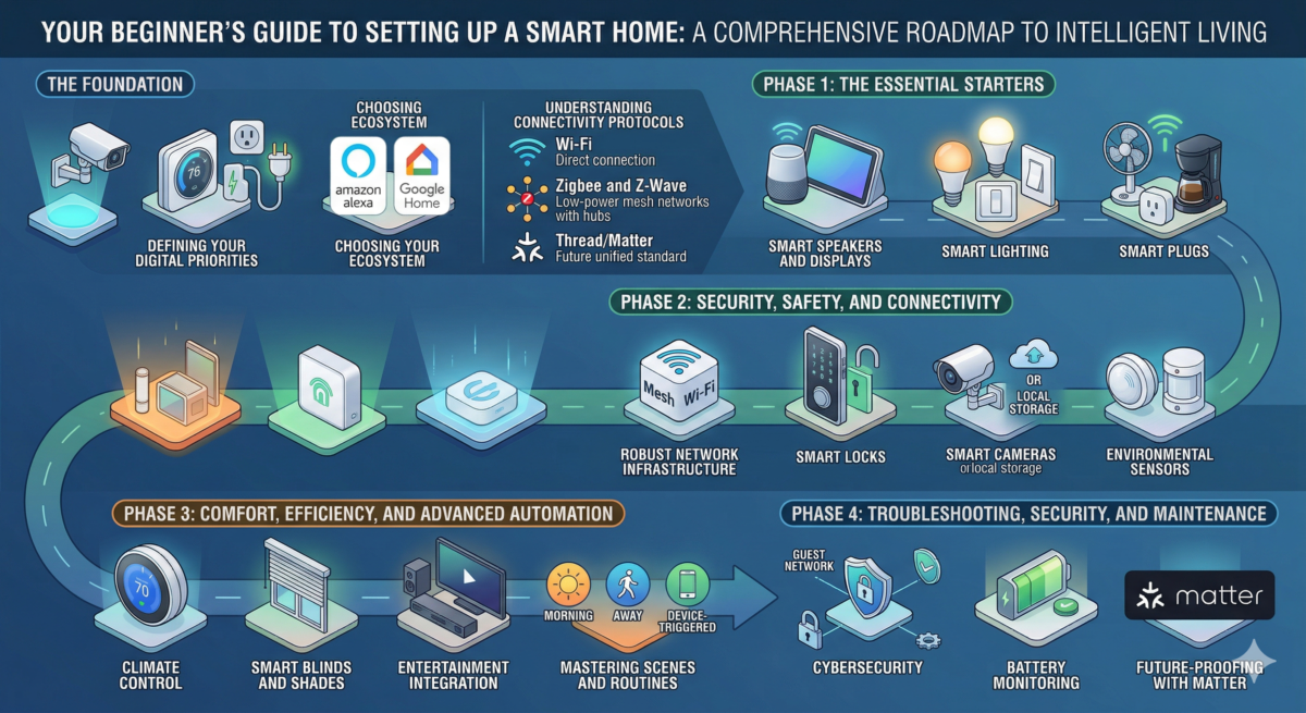 Your Beginner’s Guide to Setting Up a Smart Home: A Comprehensive Roadmap to Intelligent Living