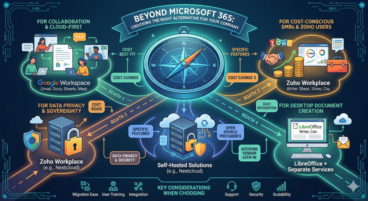 Beyond Microsoft 365: Choosing the Right Alternative for Your Company