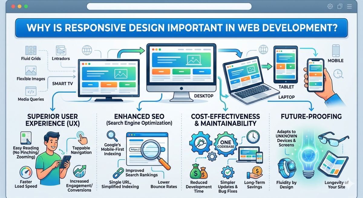 Why Is Responsive Design Important in Web Development?