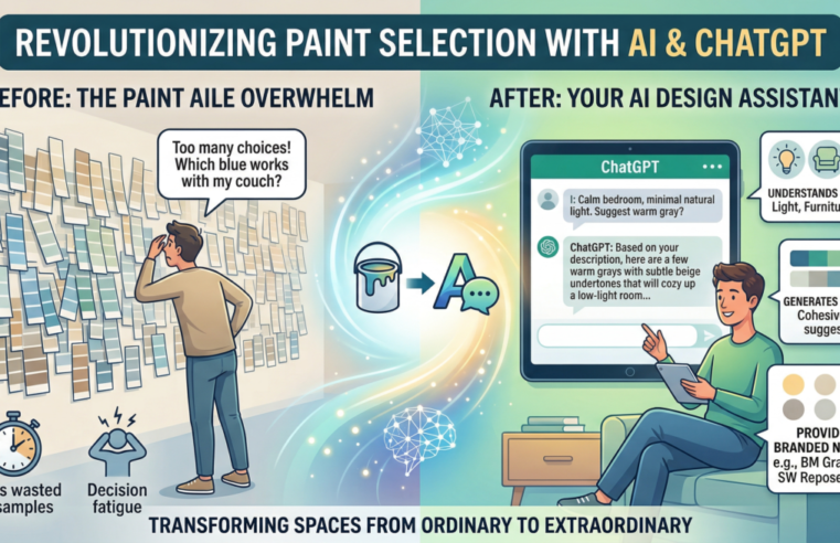 How AI, Specifically ChatGPT, is Revolutionizing Paint Color Selection for Interior Design