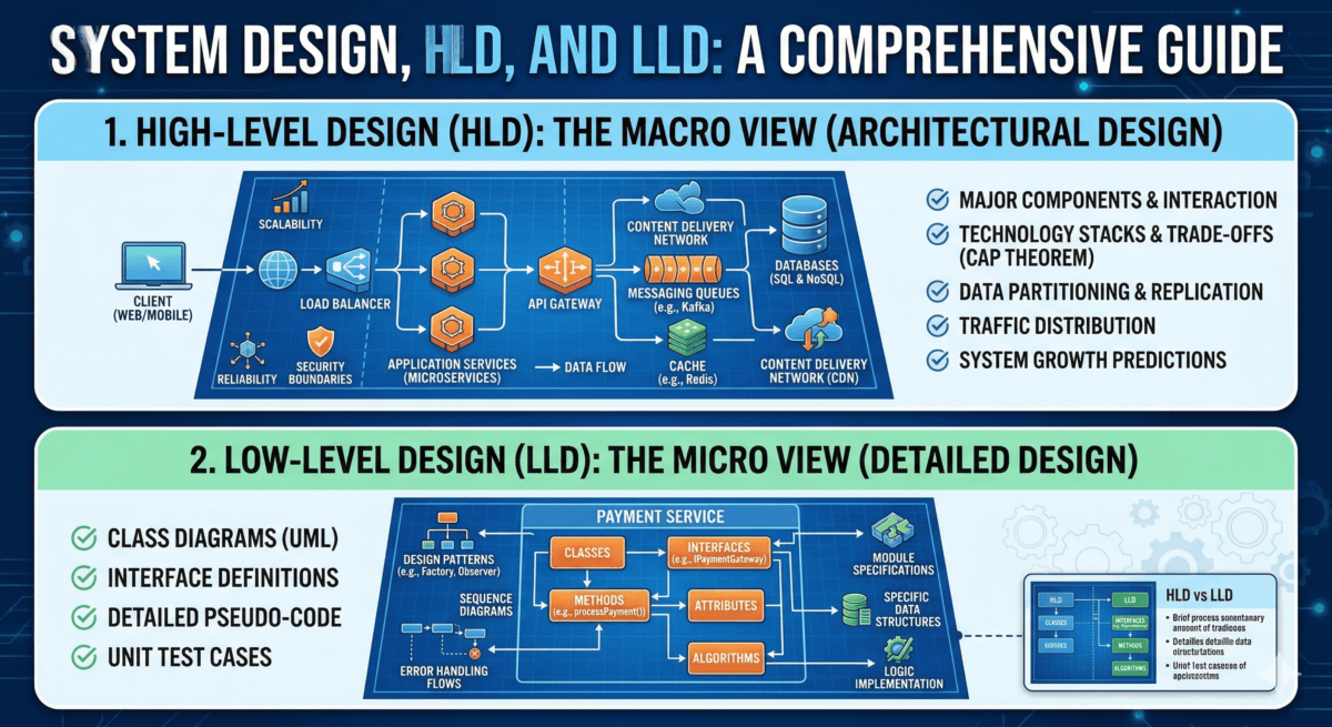 System Design, HLD, and LLD