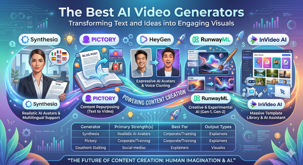 The Best AI Video Generators: Transforming Text and Ideas into Engaging Visuals