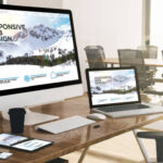 Devices At Modern Office 3d Rendering Showing Responsive Web Design Website