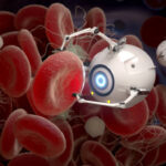 The Use Of Nanorobots For The Treatment Of A Blood Clot. 3d Illustration