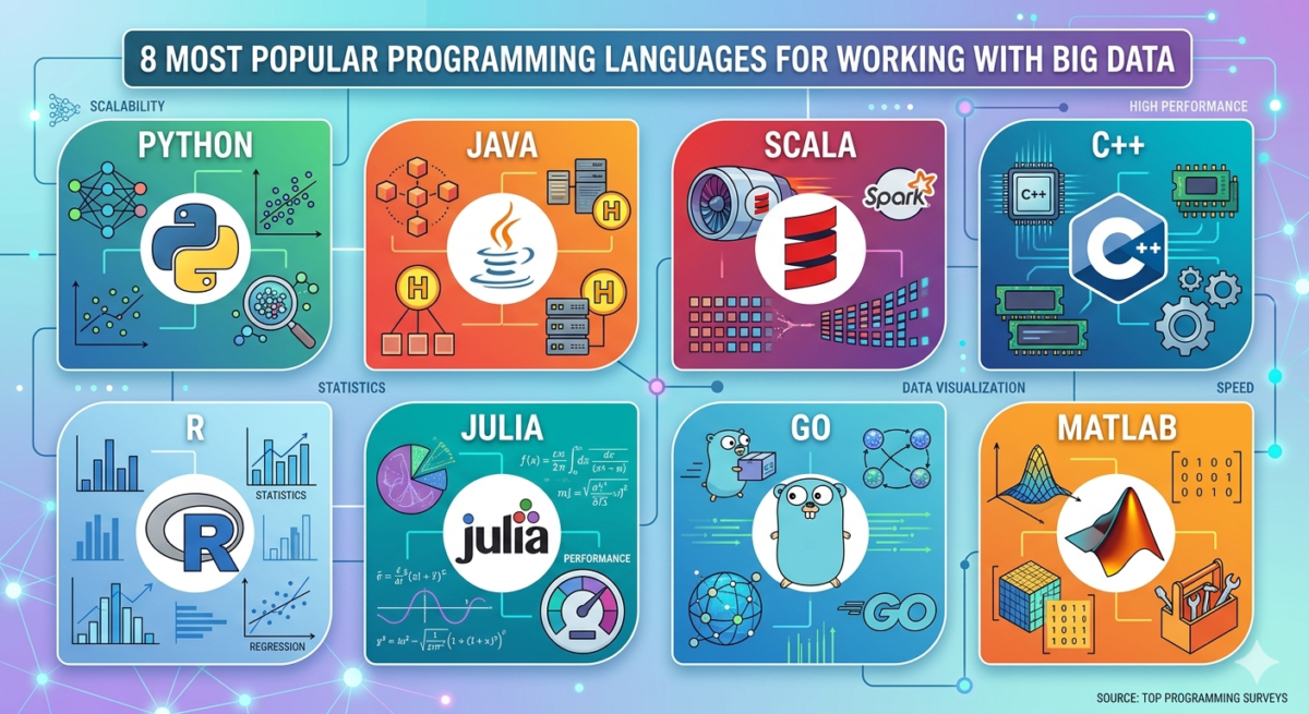 8 Most Popular Programming Languages ​​for Working with Big Data