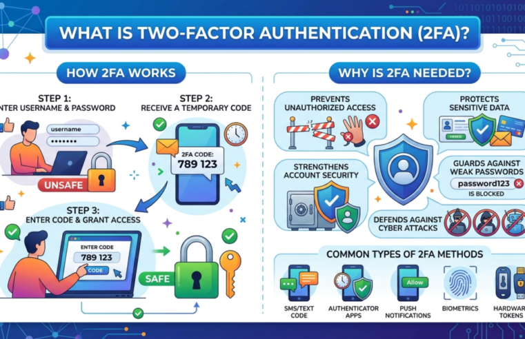 What is two-factor authentication (2FA) and why is it needed?