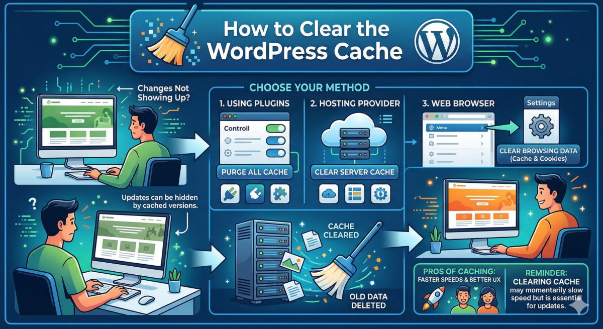 How to clear the WordPress cache