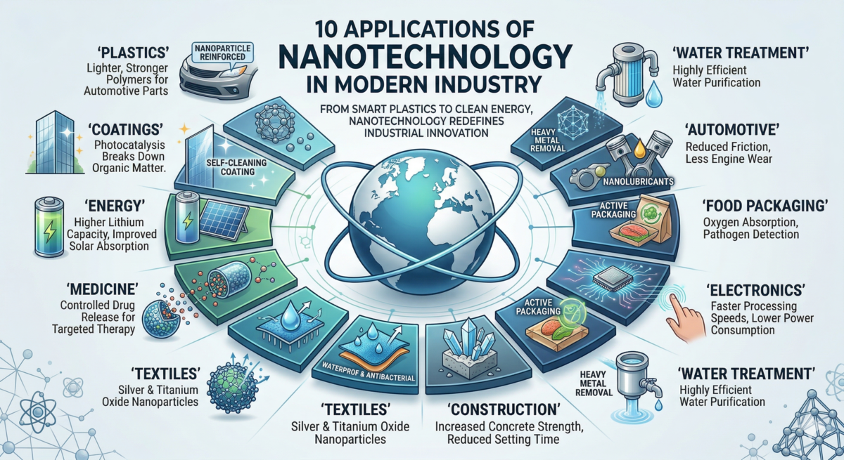 10 applications of nanotechnology in modern industry