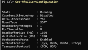 Get Nfsclientconfiguration