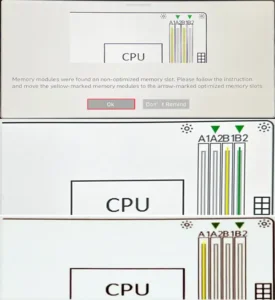 Memory Modules In Non Optimized Slots Message