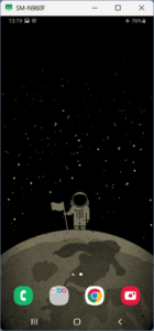 Scrcpy Mirroring Started